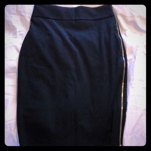Black high waist skirt